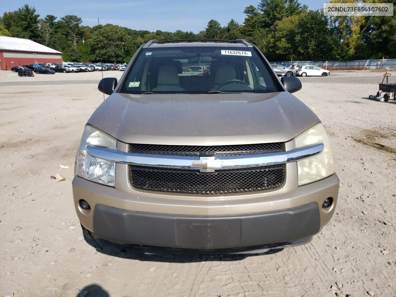 2005 Chevrolet Equinox Lt VIN: 2CNDL73F856107602 Lot: 71632674