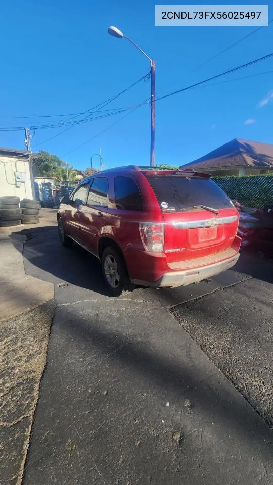 2005 Chevrolet Equinox Lt VIN: 2CNDL73FX56025497 Lot: 72241684