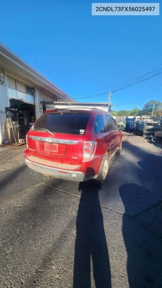 2005 Chevrolet Equinox Lt VIN: 2CNDL73FX56025497 Lot: 72241684