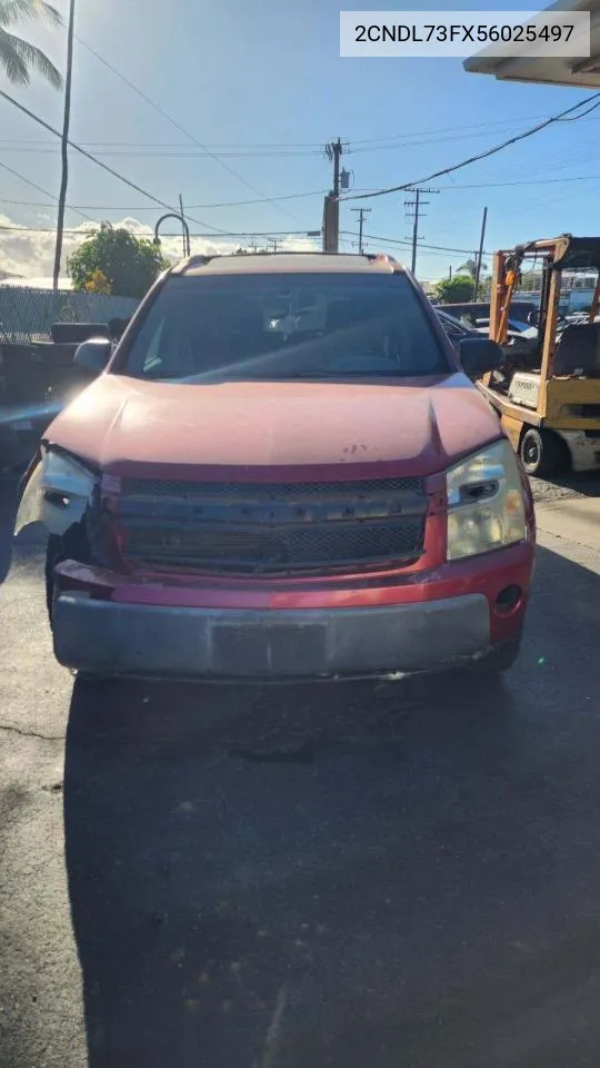 2005 Chevrolet Equinox Lt VIN: 2CNDL73FX56025497 Lot: 72241684