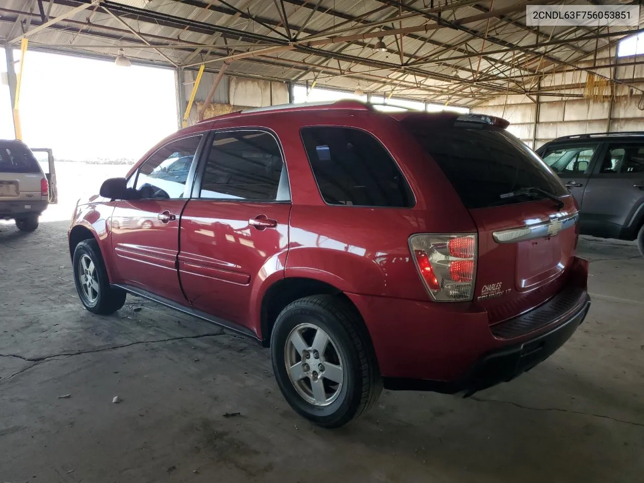 2005 Chevrolet Equinox Lt VIN: 2CNDL63F756053851 Lot: 72474624