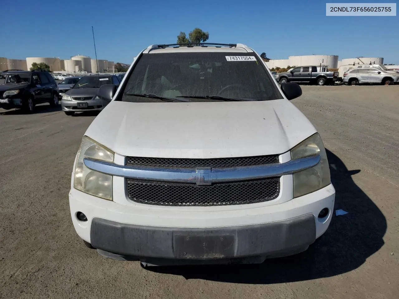 2005 Chevrolet Equinox Lt VIN: 2CNDL73F656025755 Lot: 74317554