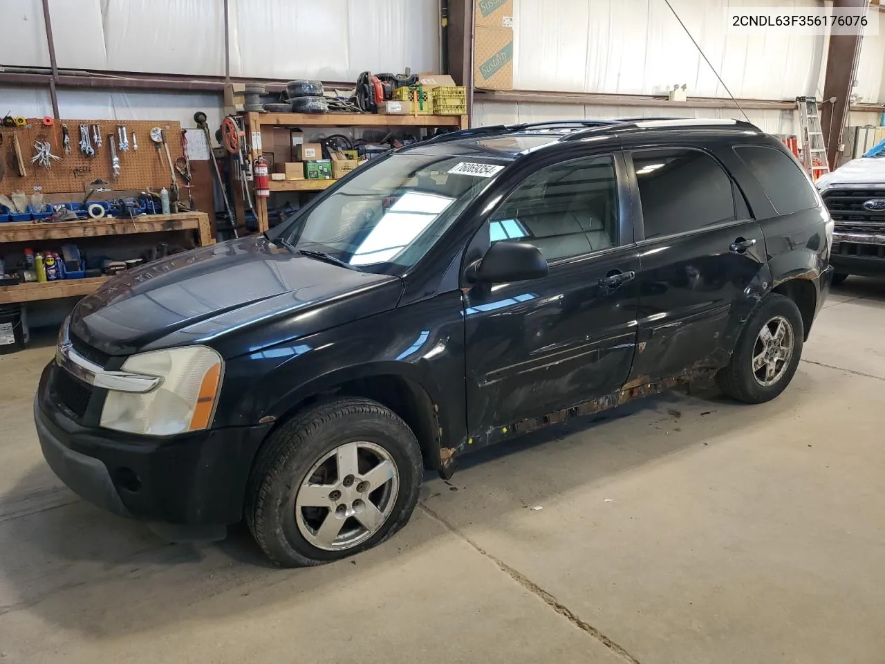 2005 Chevrolet Equinox Lt VIN: 2CNDL63F356176076 Lot: 76069354