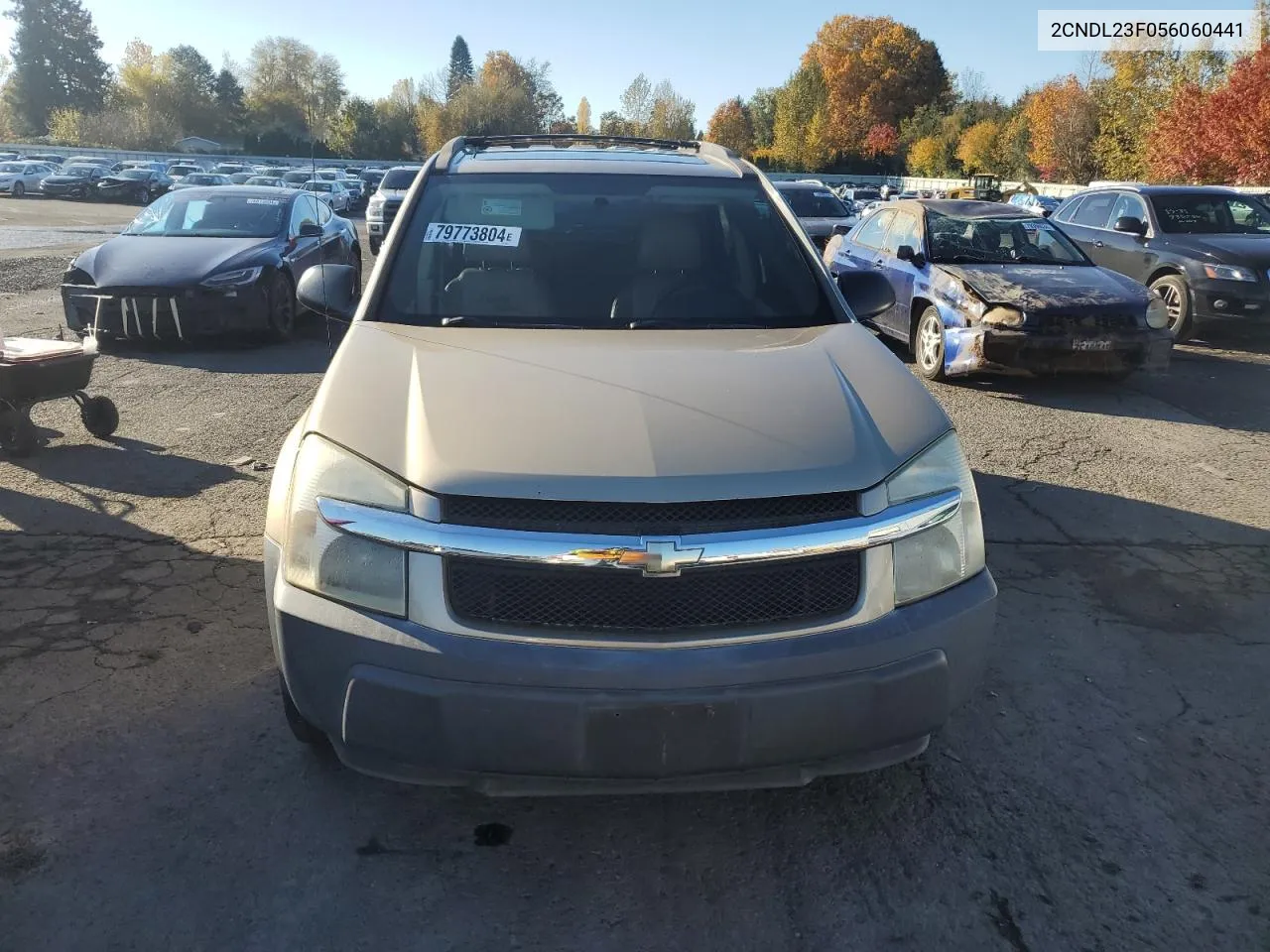 2005 Chevrolet Equinox Ls VIN: 2CNDL23F056060441 Lot: 79773804