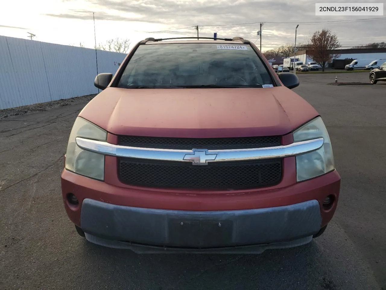 2005 Chevrolet Equinox Ls VIN: 2CNDL23F156041929 Lot: 81574724