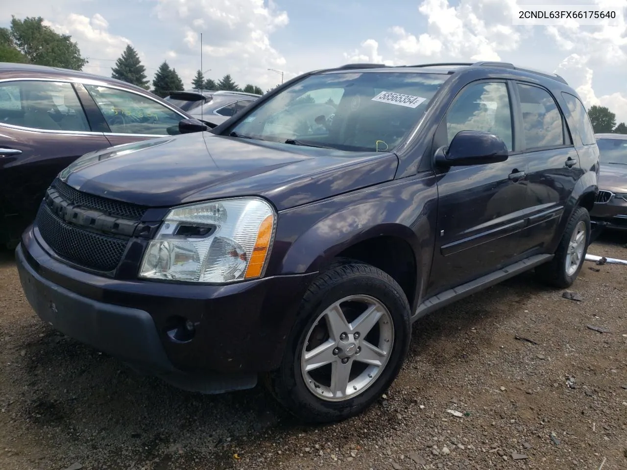 2006 Chevrolet Equinox Lt VIN: 2CNDL63FX66175640 Lot: 58565354