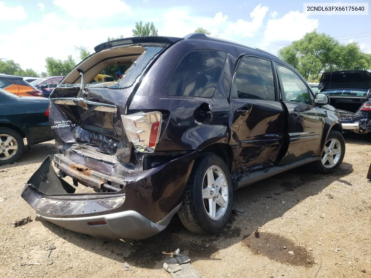 2006 Chevrolet Equinox Lt VIN: 2CNDL63FX66175640 Lot: 58565354