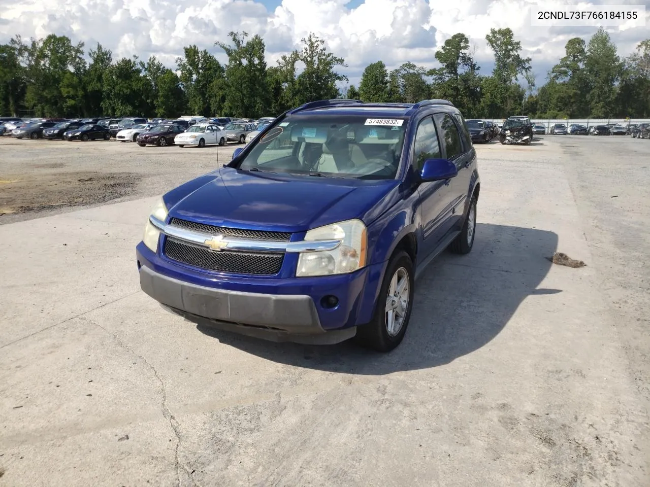 2006 Chevrolet Equinox Lt VIN: 2CNDL73F766184155 Lot: 66067764