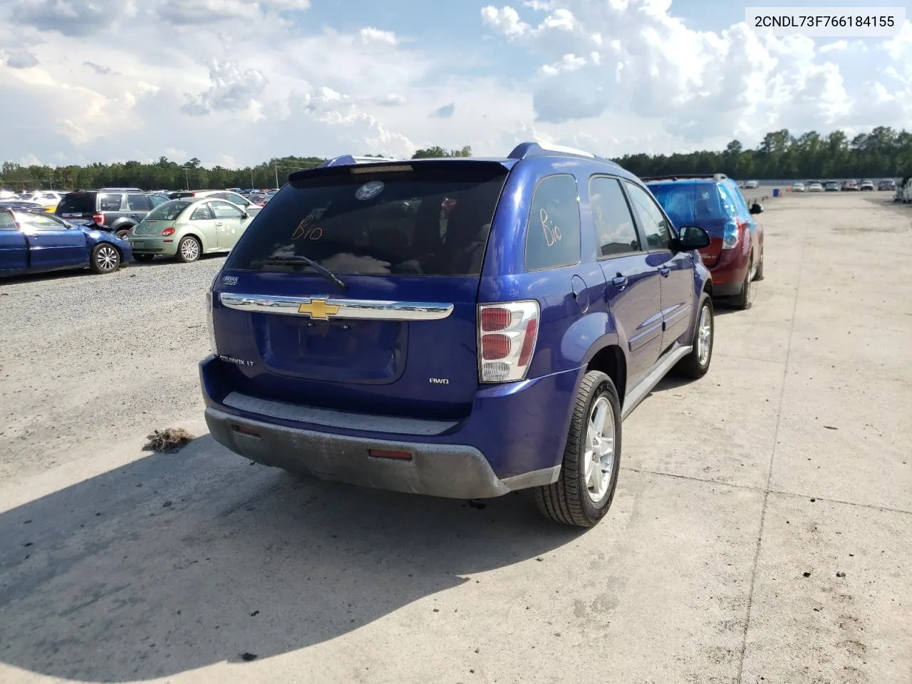 2006 Chevrolet Equinox Lt VIN: 2CNDL73F766184155 Lot: 66067764