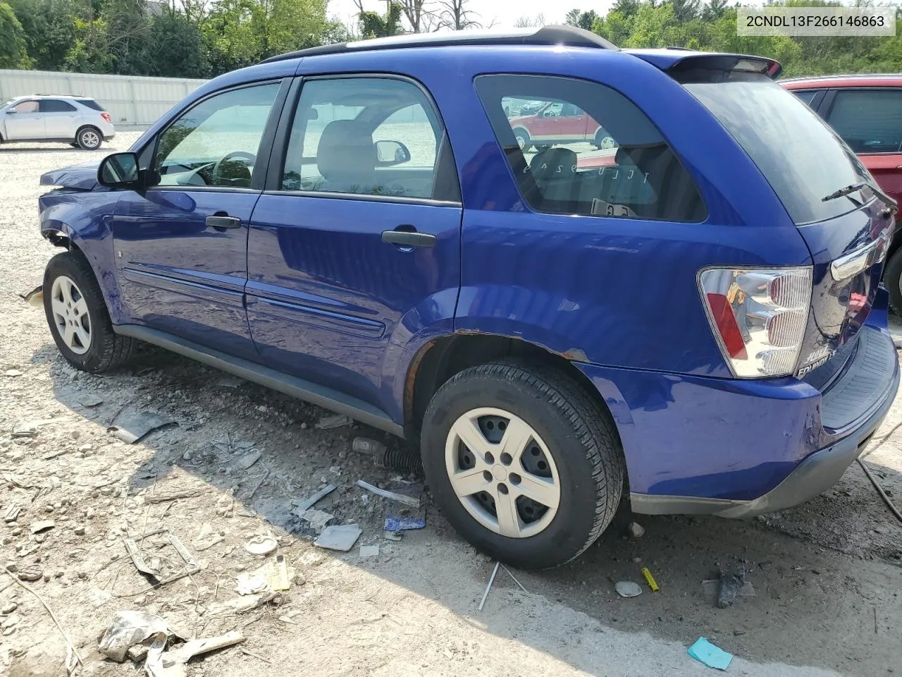 2006 Chevrolet Equinox Ls VIN: 2CNDL13F266146863 Lot: 66509104