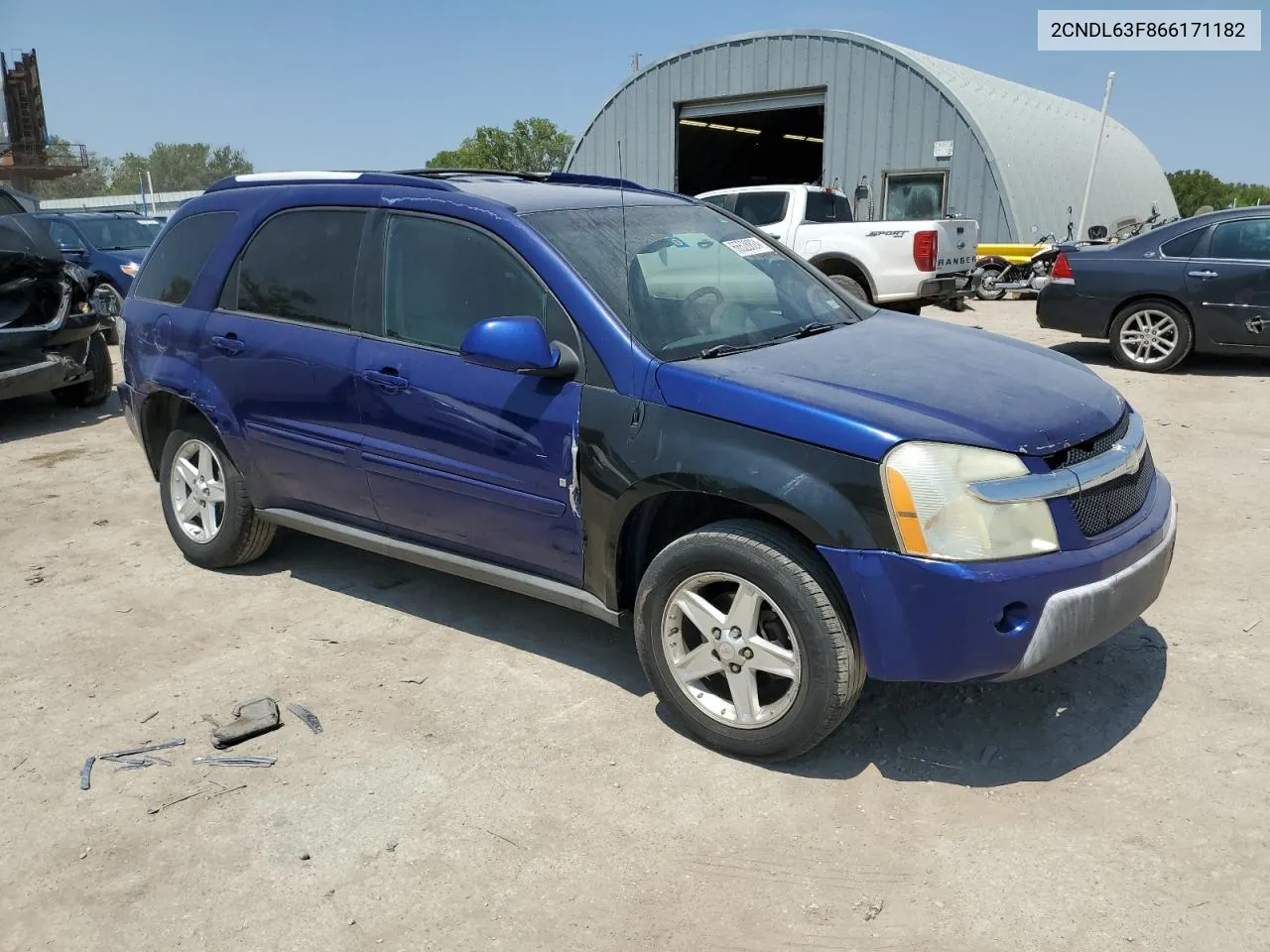 2006 Chevrolet Equinox Lt VIN: 2CNDL63F866171182 Lot: 66528824