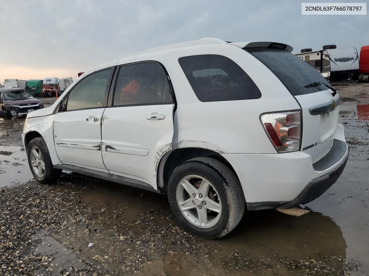 2006 Chevrolet Equinox Lt VIN: 2CNDL63F766078797 Lot: 68271134