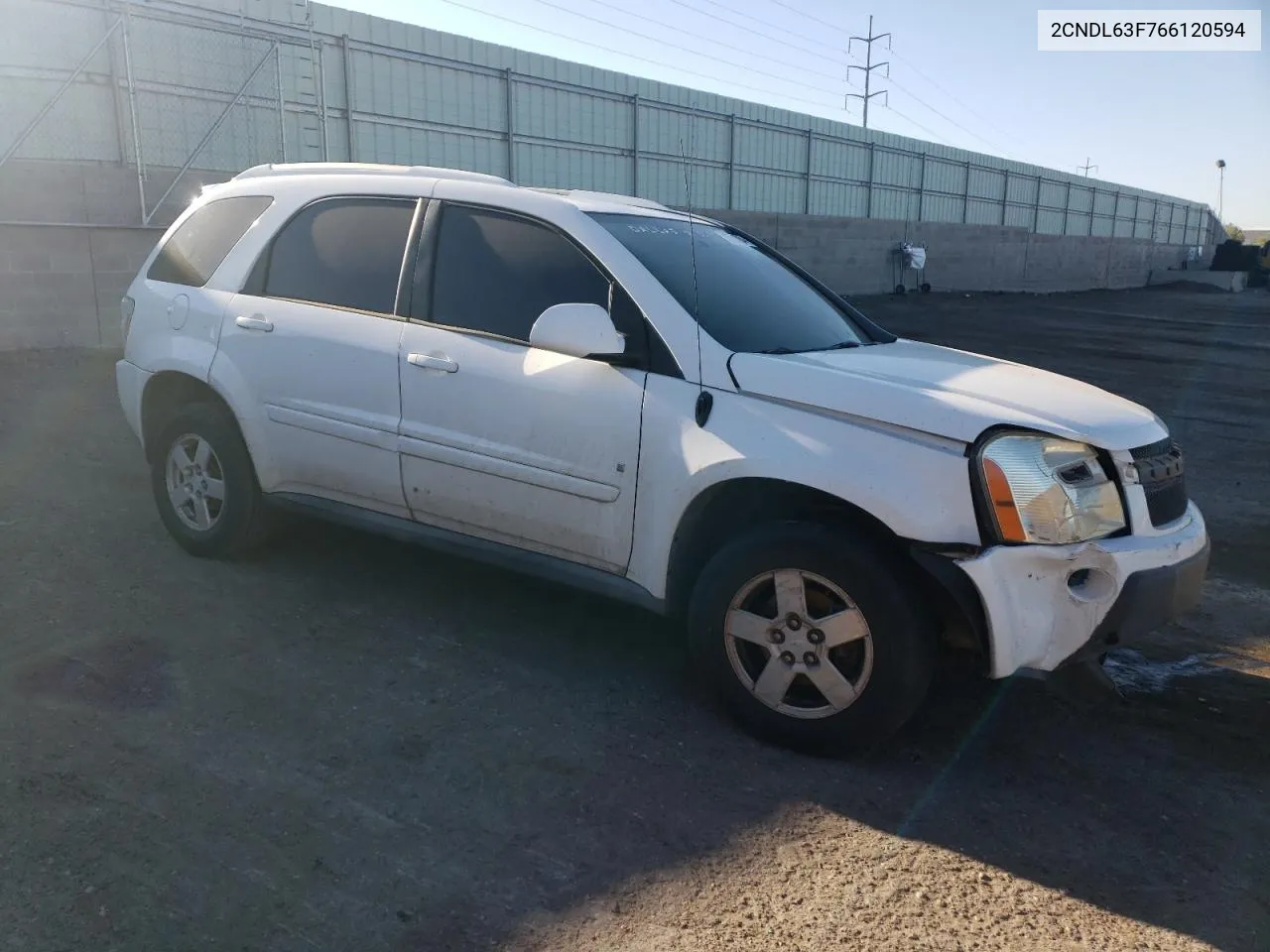 2006 Chevrolet Equinox Lt VIN: 2CNDL63F766120594 Lot: 72650704