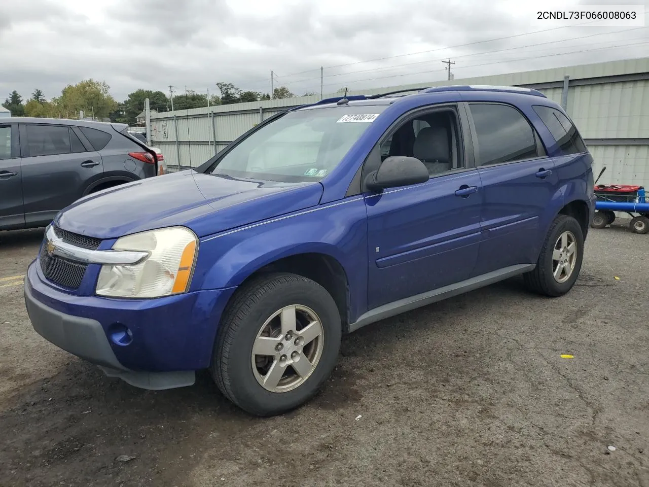 2006 Chevrolet Equinox Lt VIN: 2CNDL73F066008063 Lot: 72740874