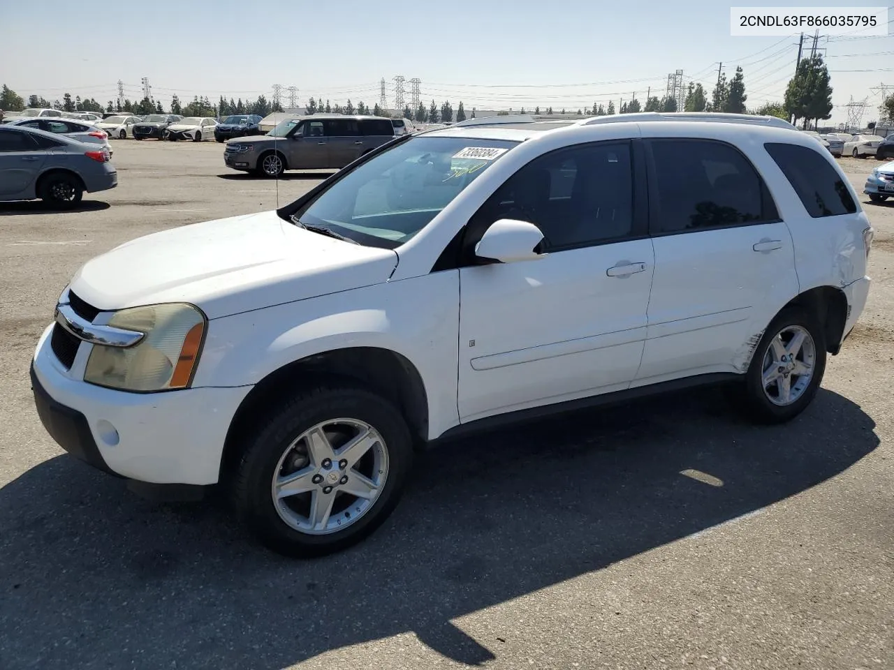 2006 Chevrolet Equinox Lt VIN: 2CNDL63F866035795 Lot: 73360384