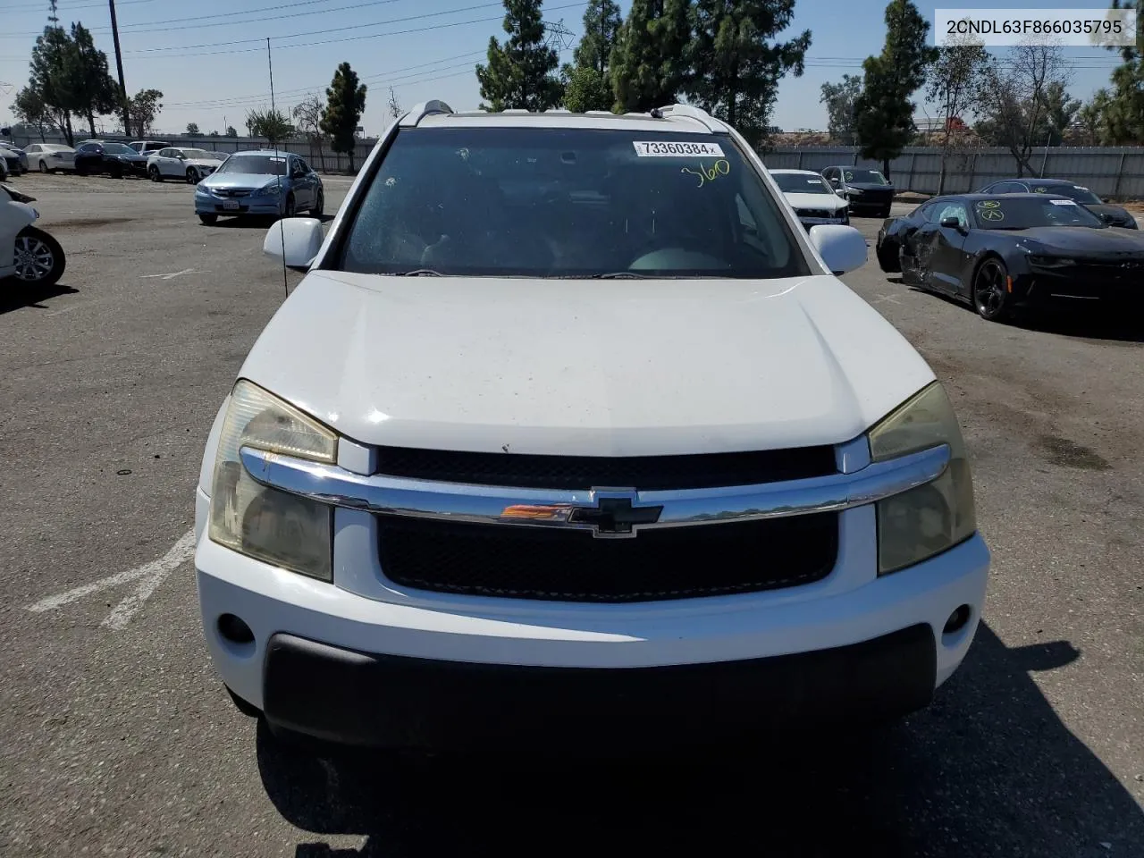 2006 Chevrolet Equinox Lt VIN: 2CNDL63F866035795 Lot: 73360384