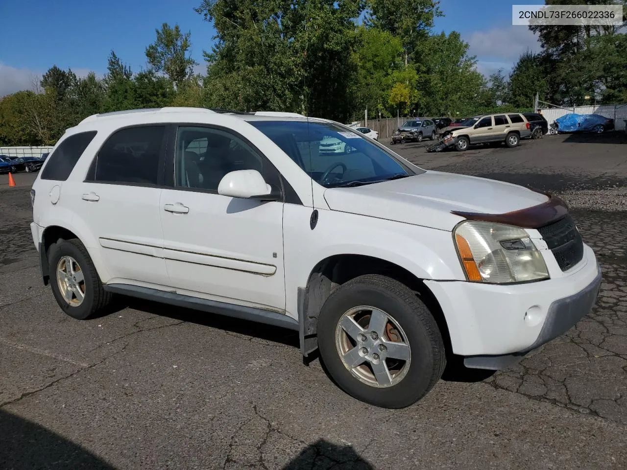 2006 Chevrolet Equinox Lt VIN: 2CNDL73F266022336 Lot: 73375854