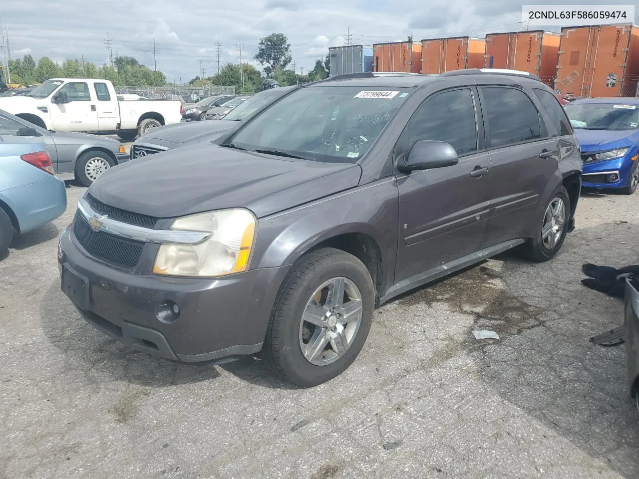 2006 Chevrolet Equinox Lt VIN: 2CNDL63F586059474 Lot: 73799644