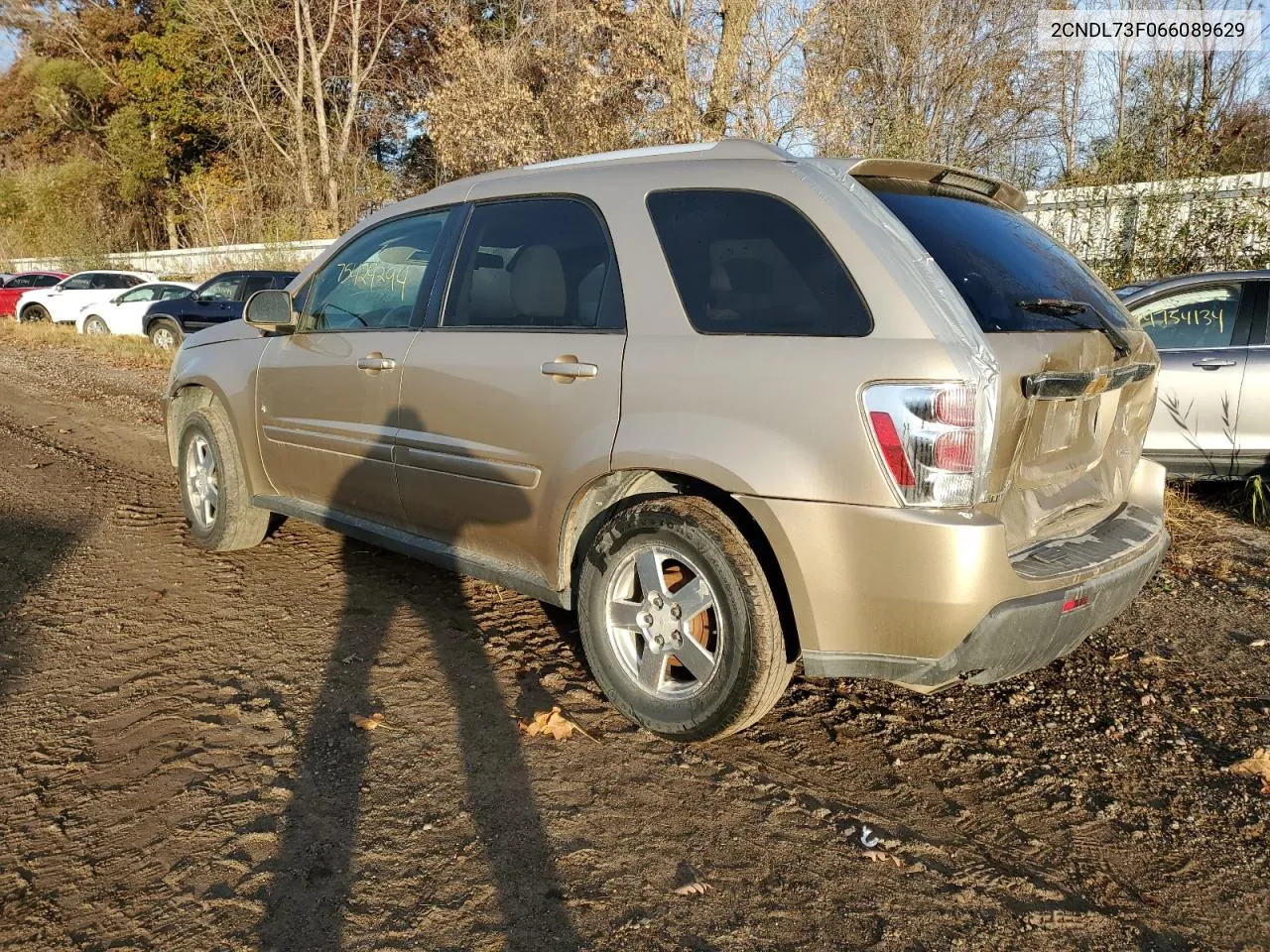 2006 Chevrolet Equinox Lt VIN: 2CNDL73F066089629 Lot: 75424294