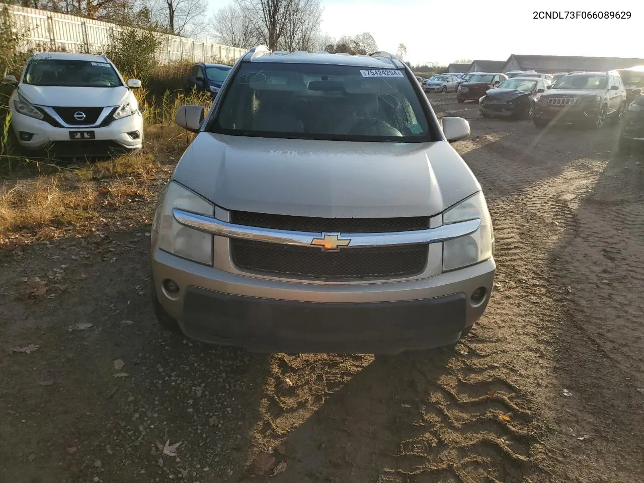 2006 Chevrolet Equinox Lt VIN: 2CNDL73F066089629 Lot: 75424294