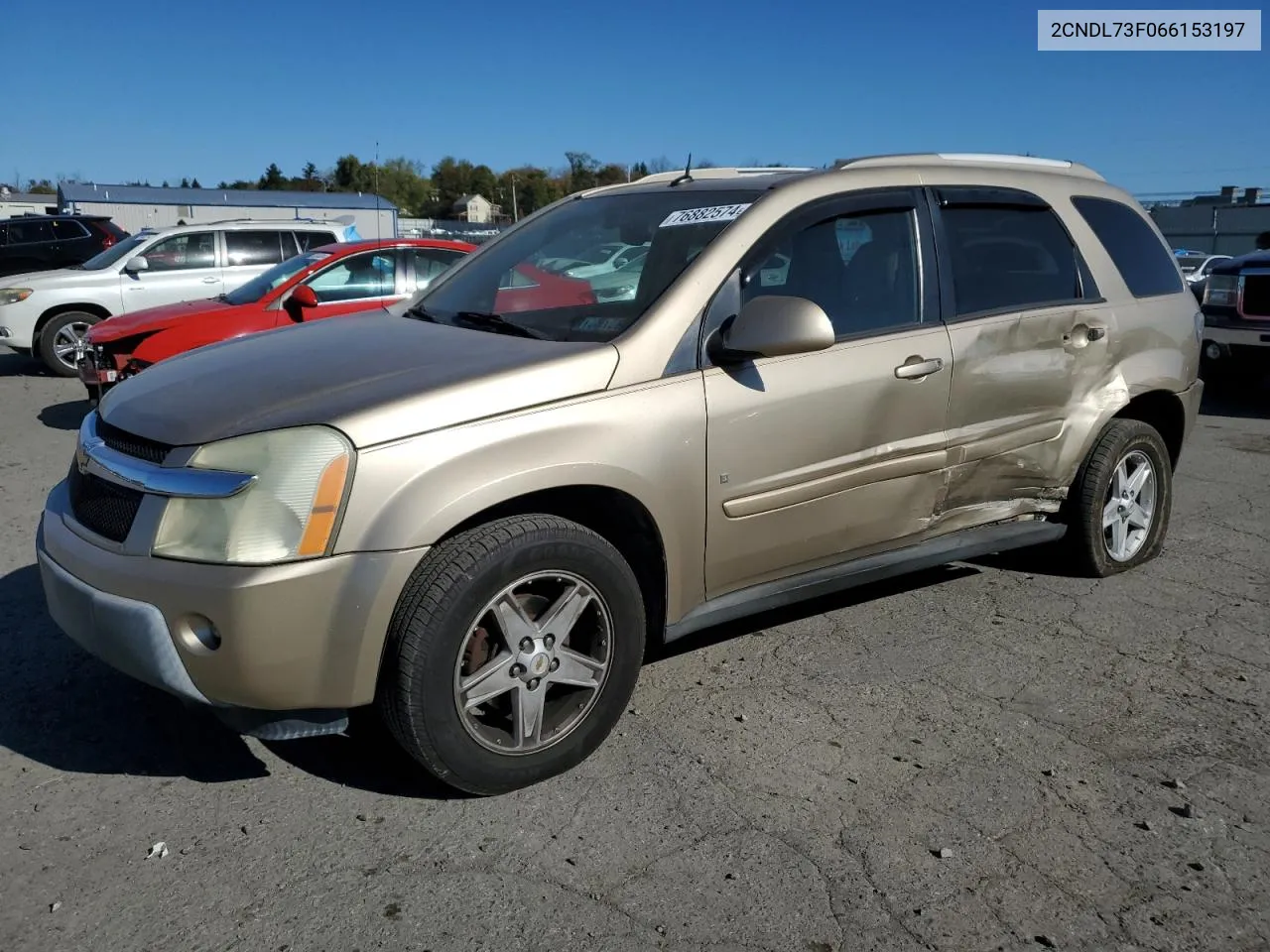 2006 Chevrolet Equinox Lt VIN: 2CNDL73F066153197 Lot: 76882574