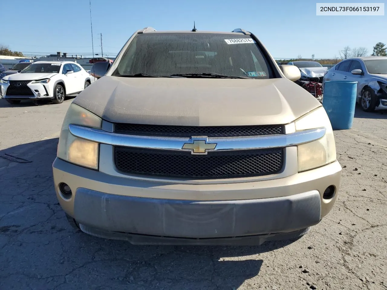 2006 Chevrolet Equinox Lt VIN: 2CNDL73F066153197 Lot: 76882574