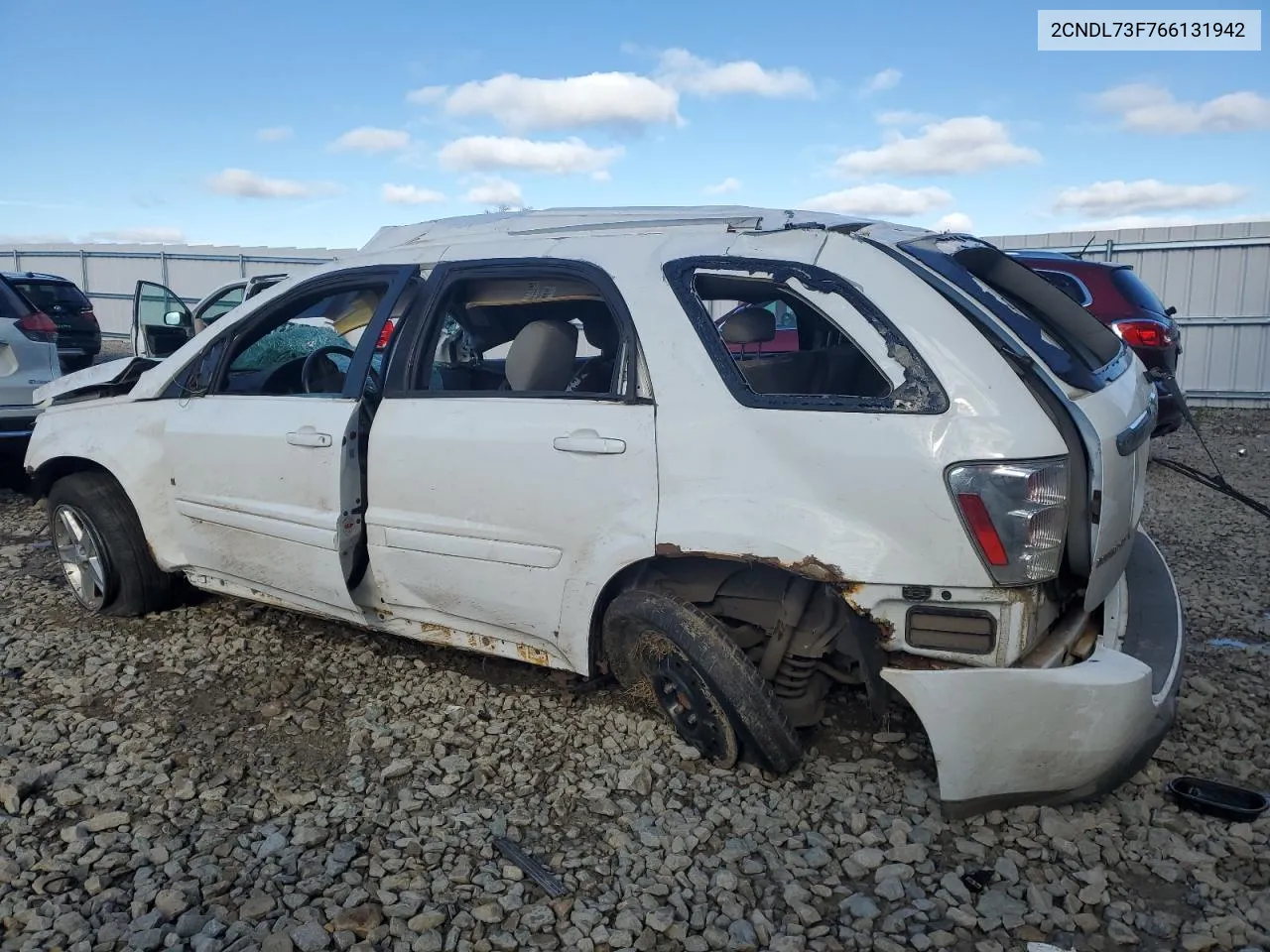 2006 Chevrolet Equinox Lt VIN: 2CNDL73F766131942 Lot: 78471784