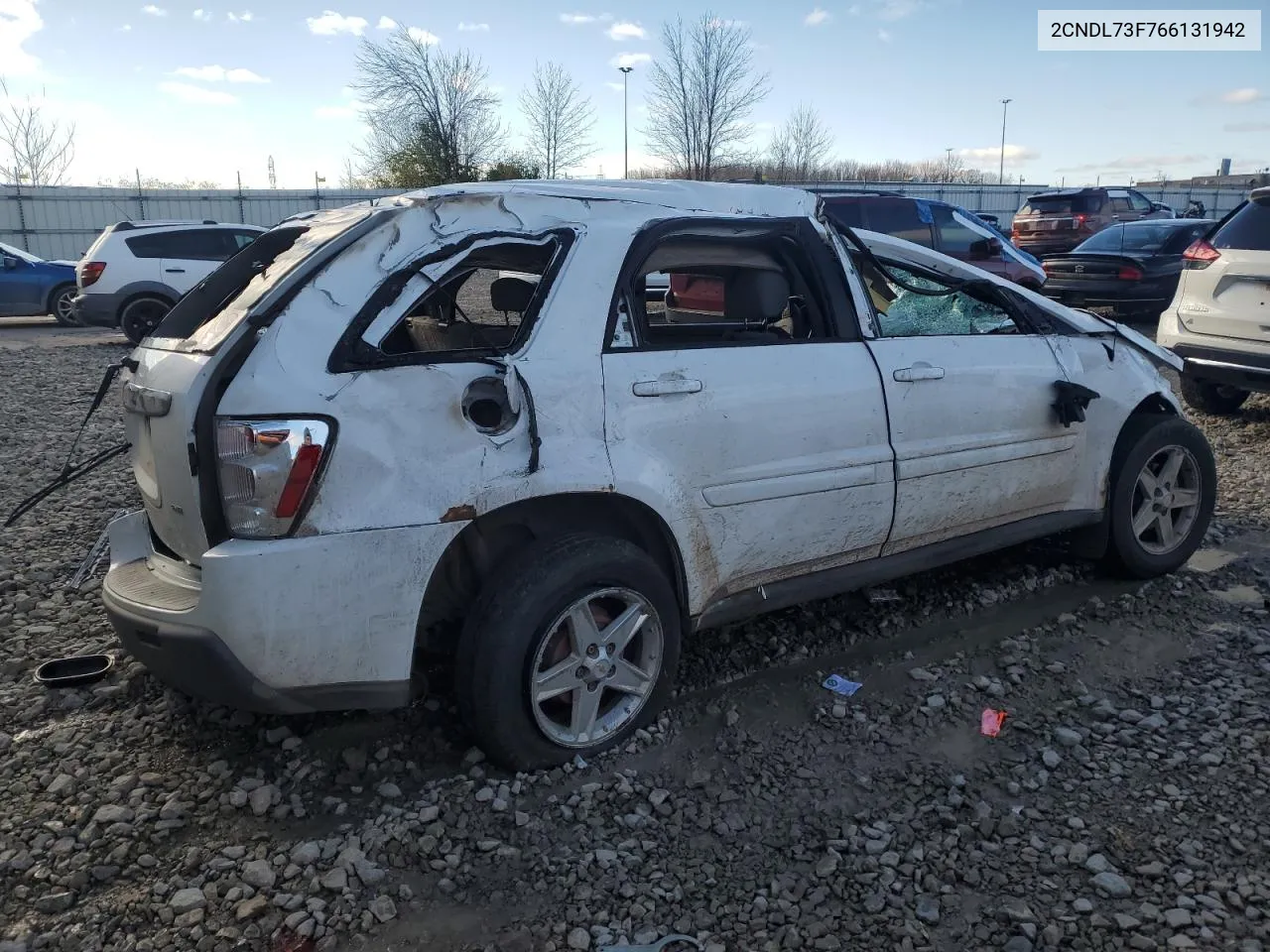 2006 Chevrolet Equinox Lt VIN: 2CNDL73F766131942 Lot: 78471784