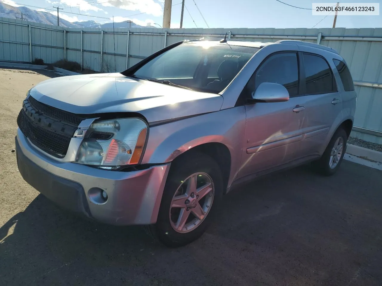 2006 Chevrolet Equinox Lt VIN: 2CNDL63F466123243 Lot: 81427794