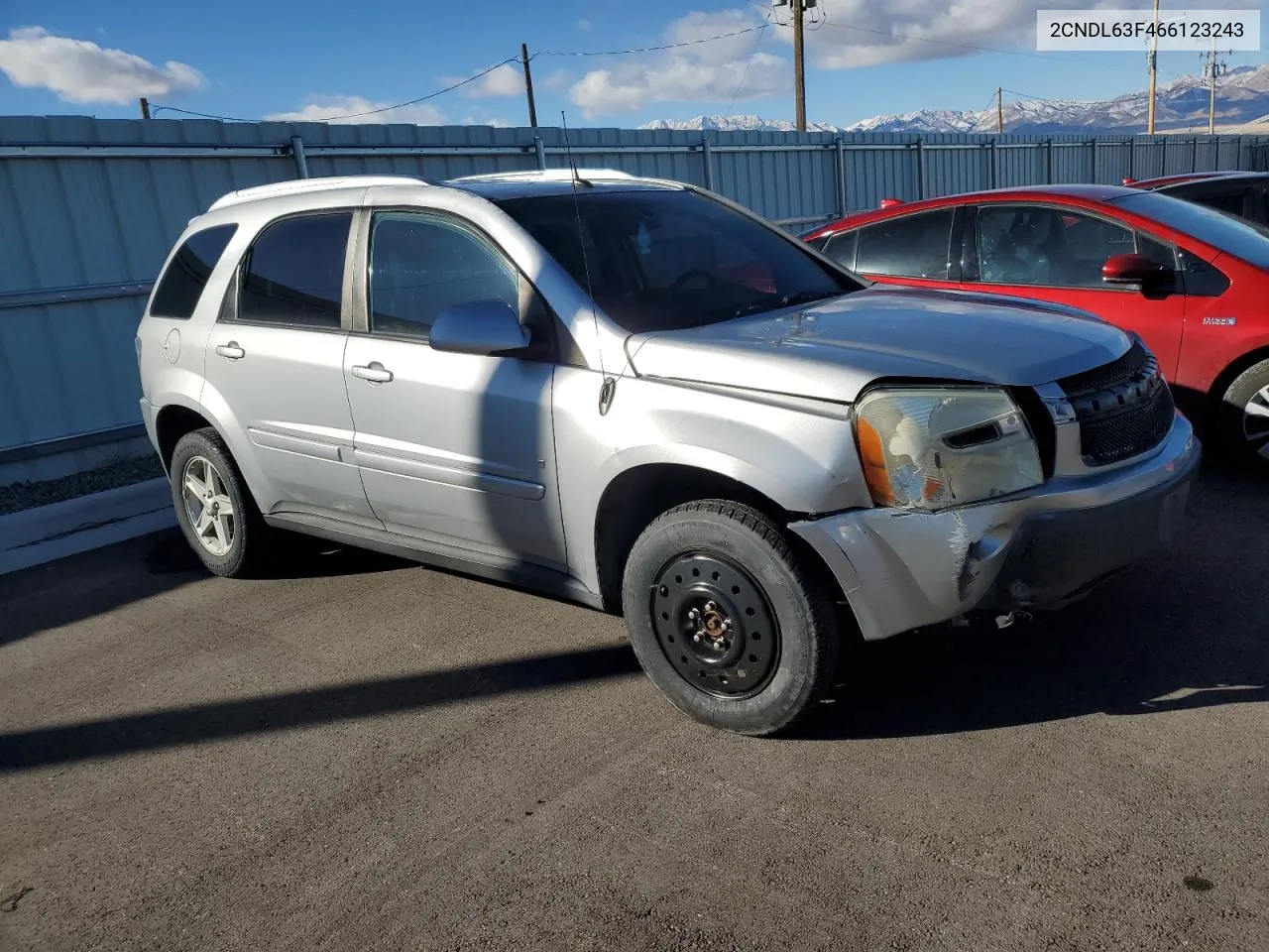 2006 Chevrolet Equinox Lt VIN: 2CNDL63F466123243 Lot: 81427794