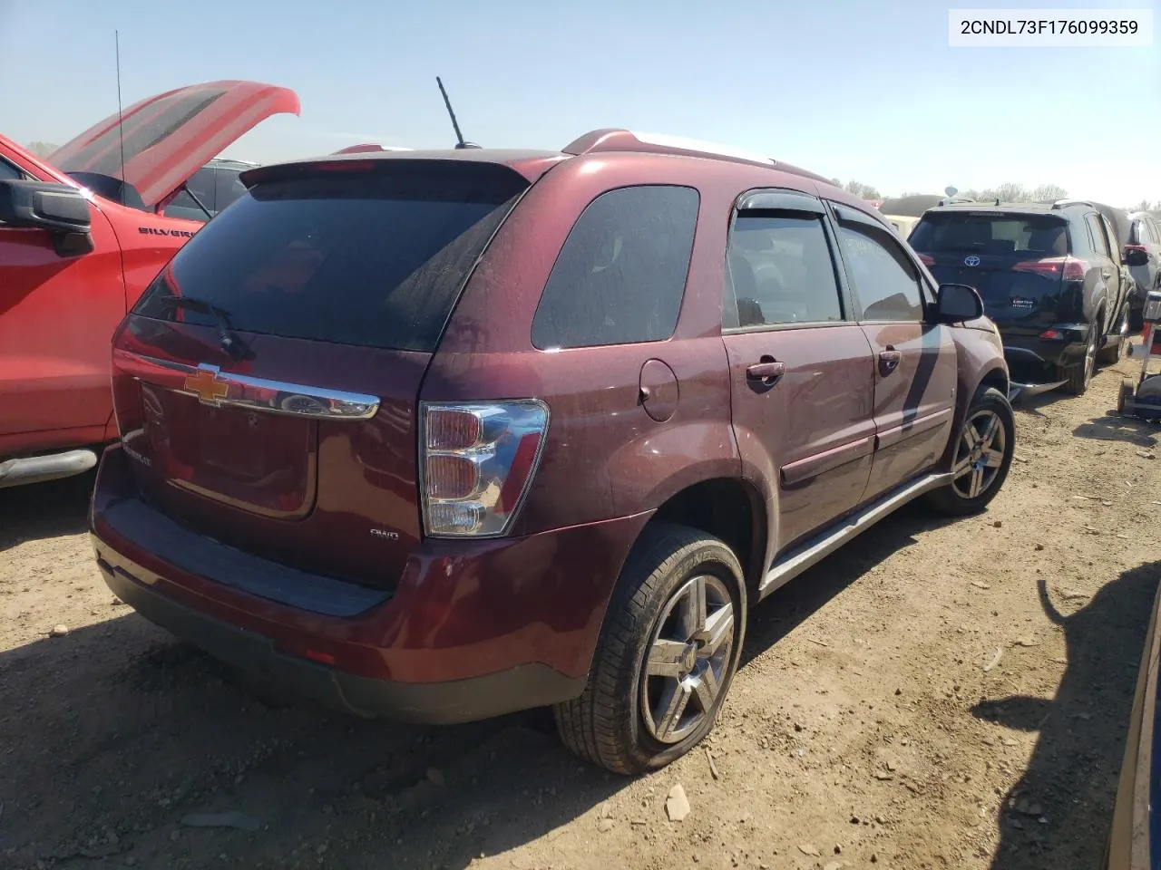 2007 Chevrolet Equinox Lt VIN: 2CNDL73F176099359 Lot: 51841164