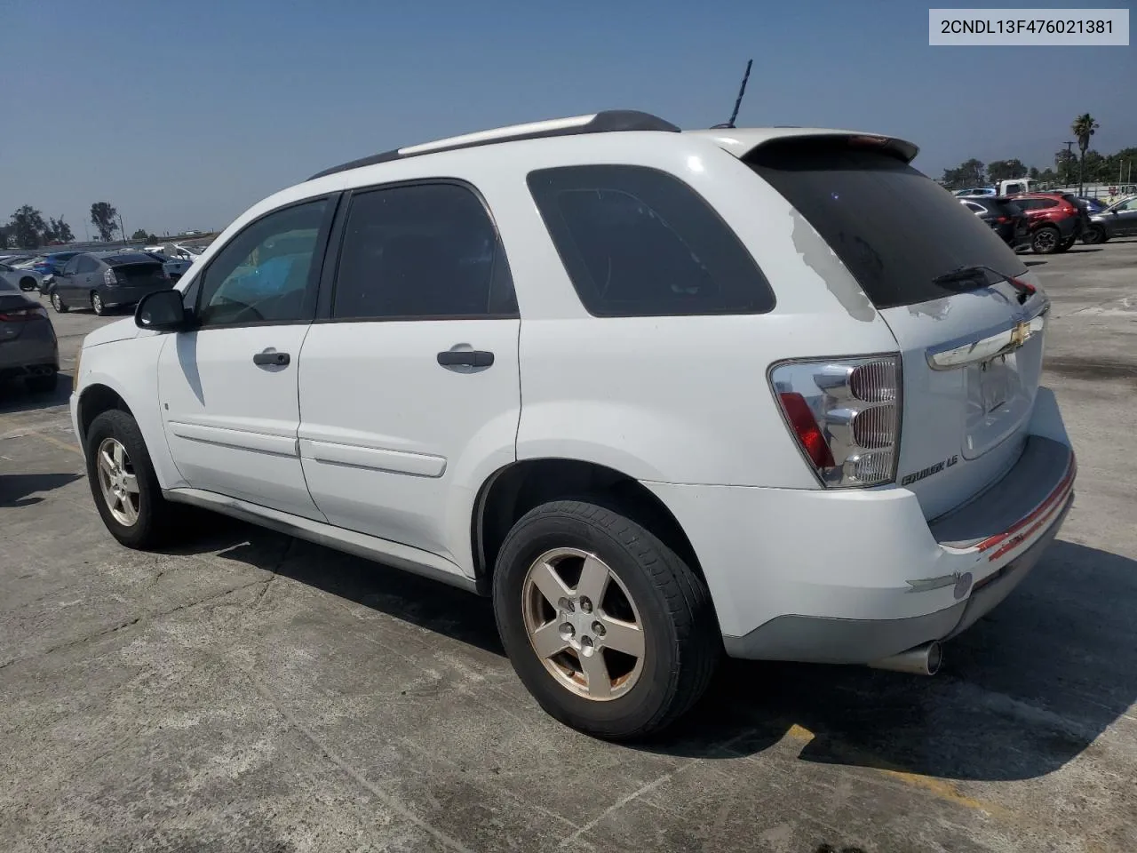 2007 Chevrolet Equinox Ls VIN: 2CNDL13F476021381 Lot: 57371284