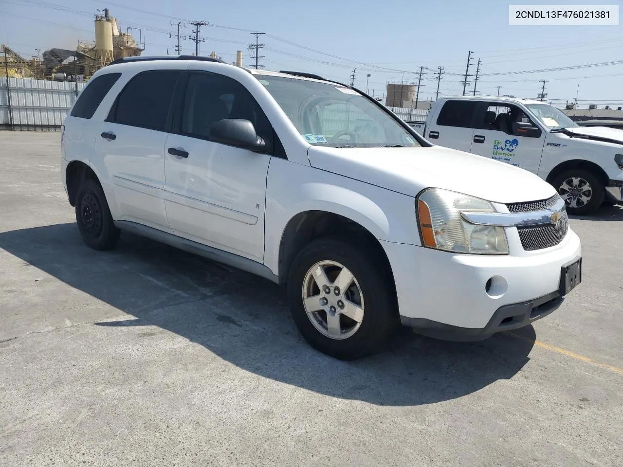 2007 Chevrolet Equinox Ls VIN: 2CNDL13F476021381 Lot: 57371284