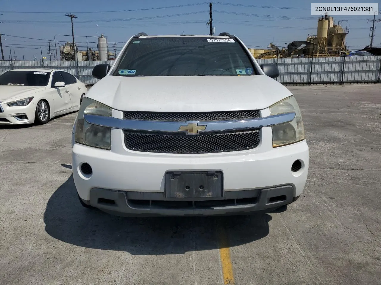 2007 Chevrolet Equinox Ls VIN: 2CNDL13F476021381 Lot: 57371284