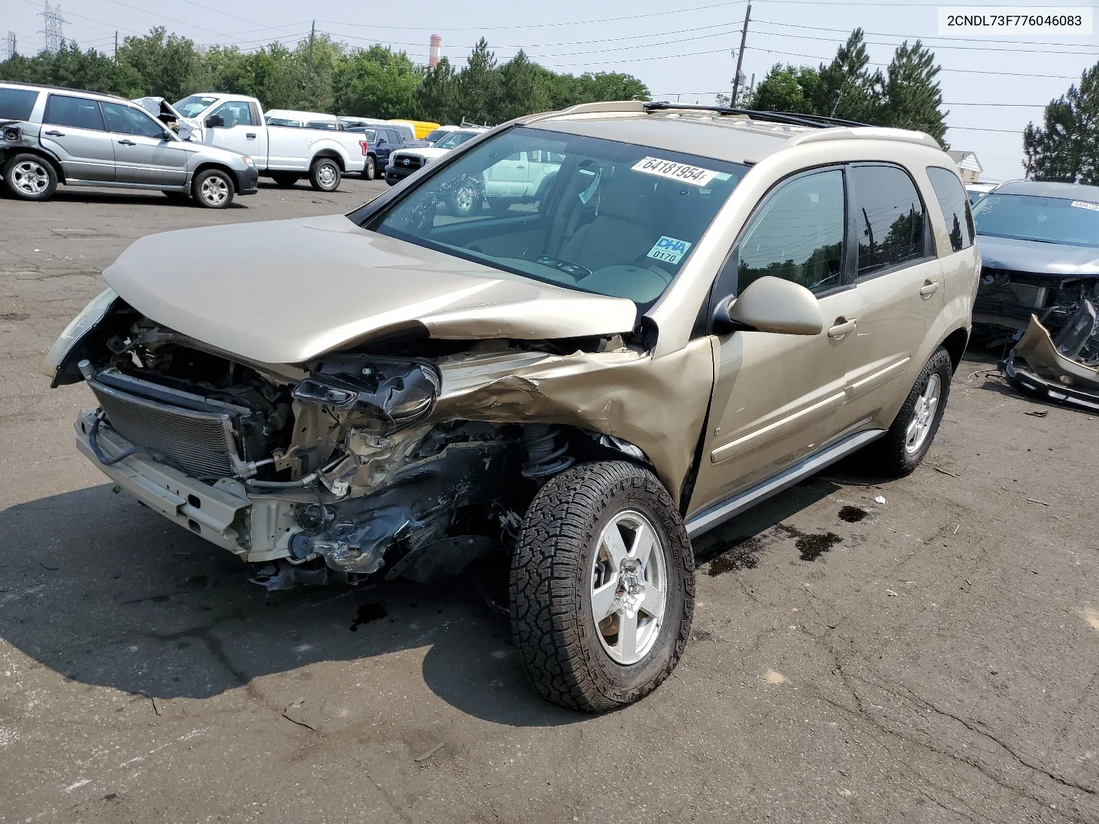 2CNDL73F776046083 2007 Chevrolet Equinox Lt