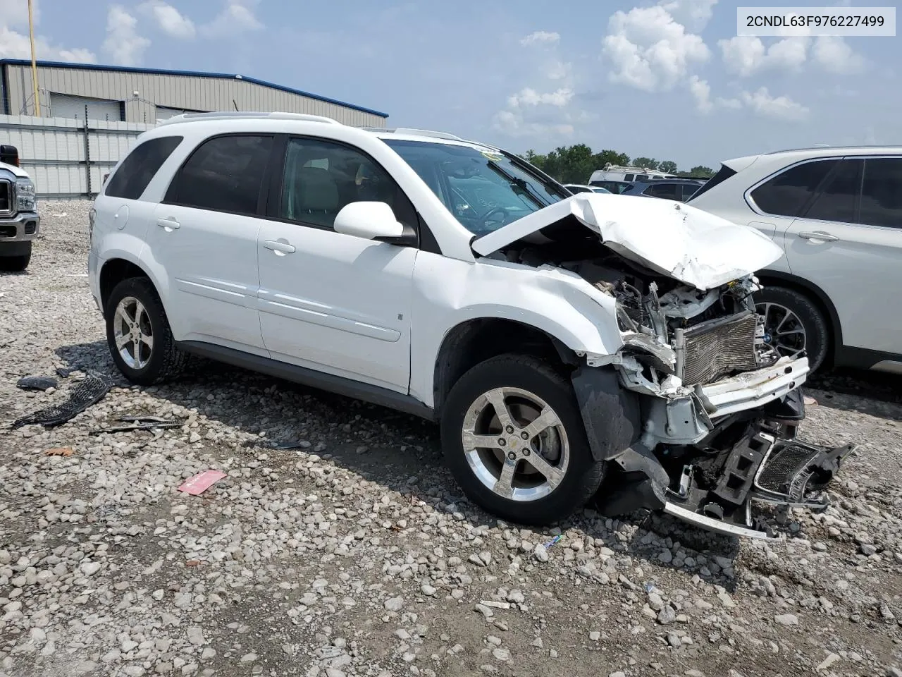 2007 Chevrolet Equinox Lt VIN: 2CNDL63F976227499 Lot: 64454404