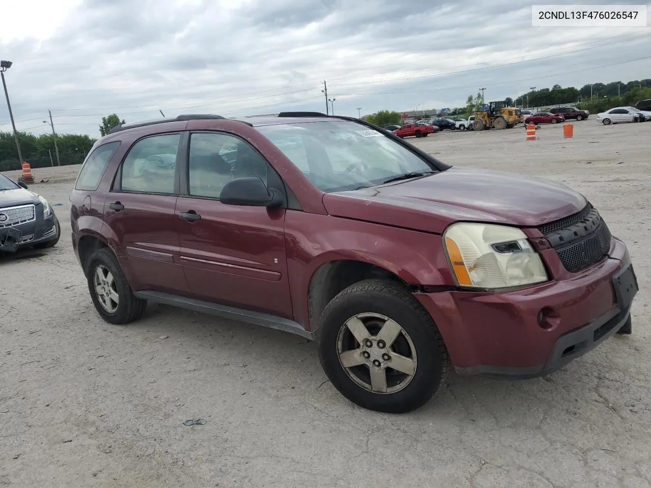 2007 Chevrolet Equinox Ls VIN: 2CNDL13F476026547 Lot: 65640744