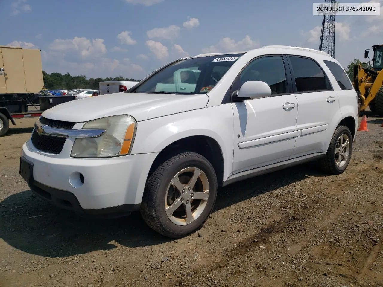 2007 Chevrolet Equinox Lt VIN: 2CNDL73F376243090 Lot: 65944324