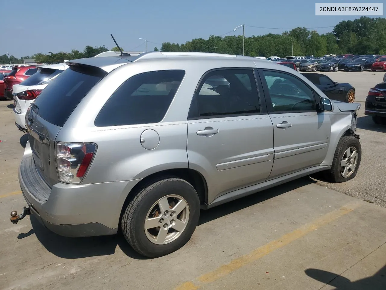 2007 Chevrolet Equinox Lt VIN: 2CNDL63F876224447 Lot: 66213434