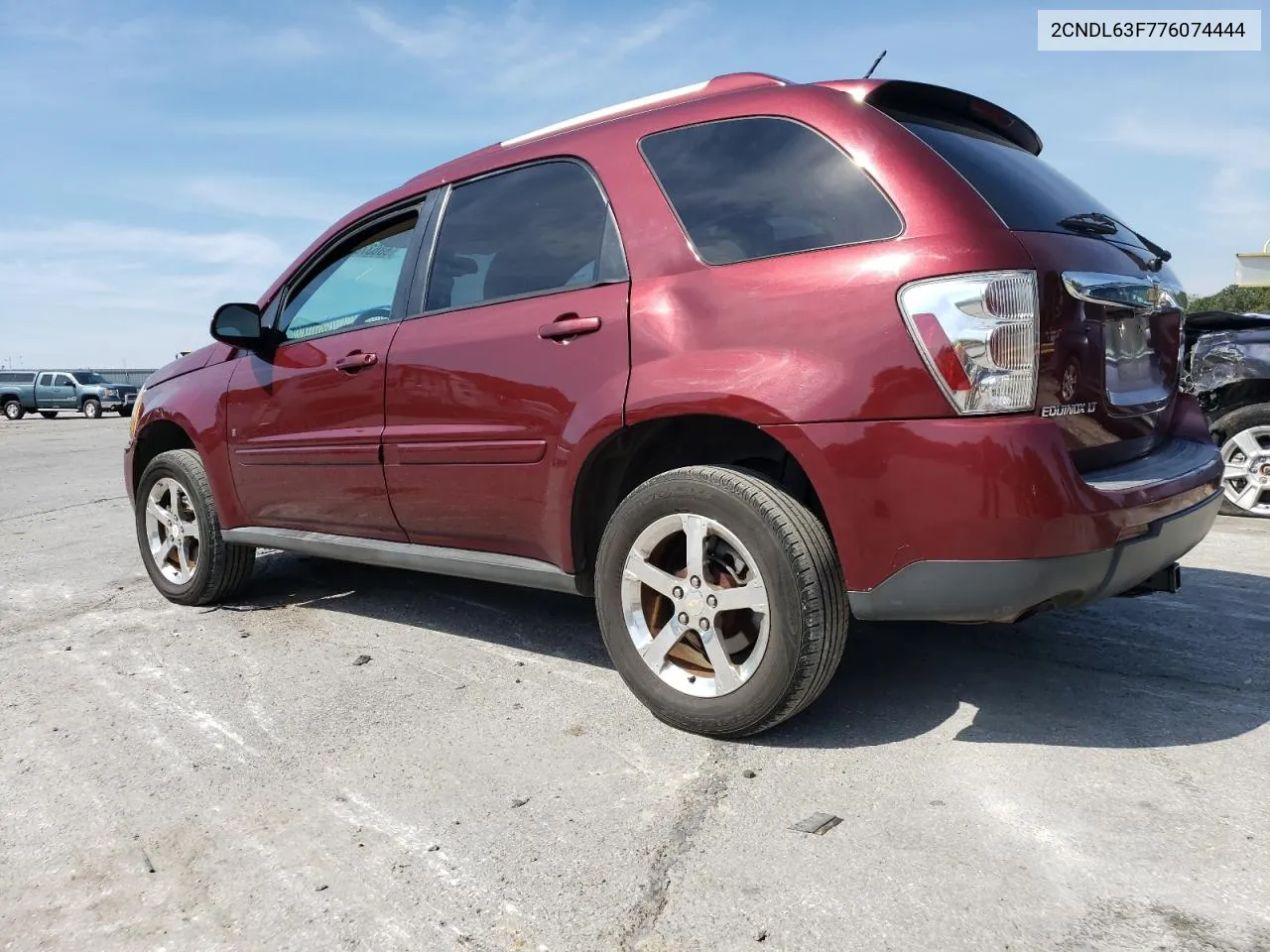 2007 Chevrolet Equinox Lt VIN: 2CNDL63F776074444 Lot: 68637894