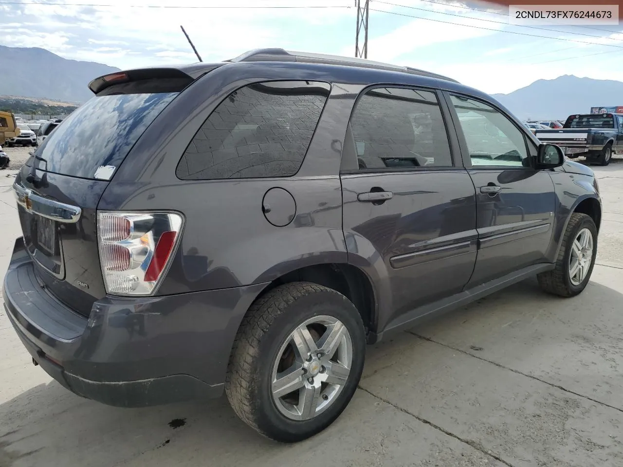 2007 Chevrolet Equinox Lt VIN: 2CNDL73FX76244673 Lot: 71002104