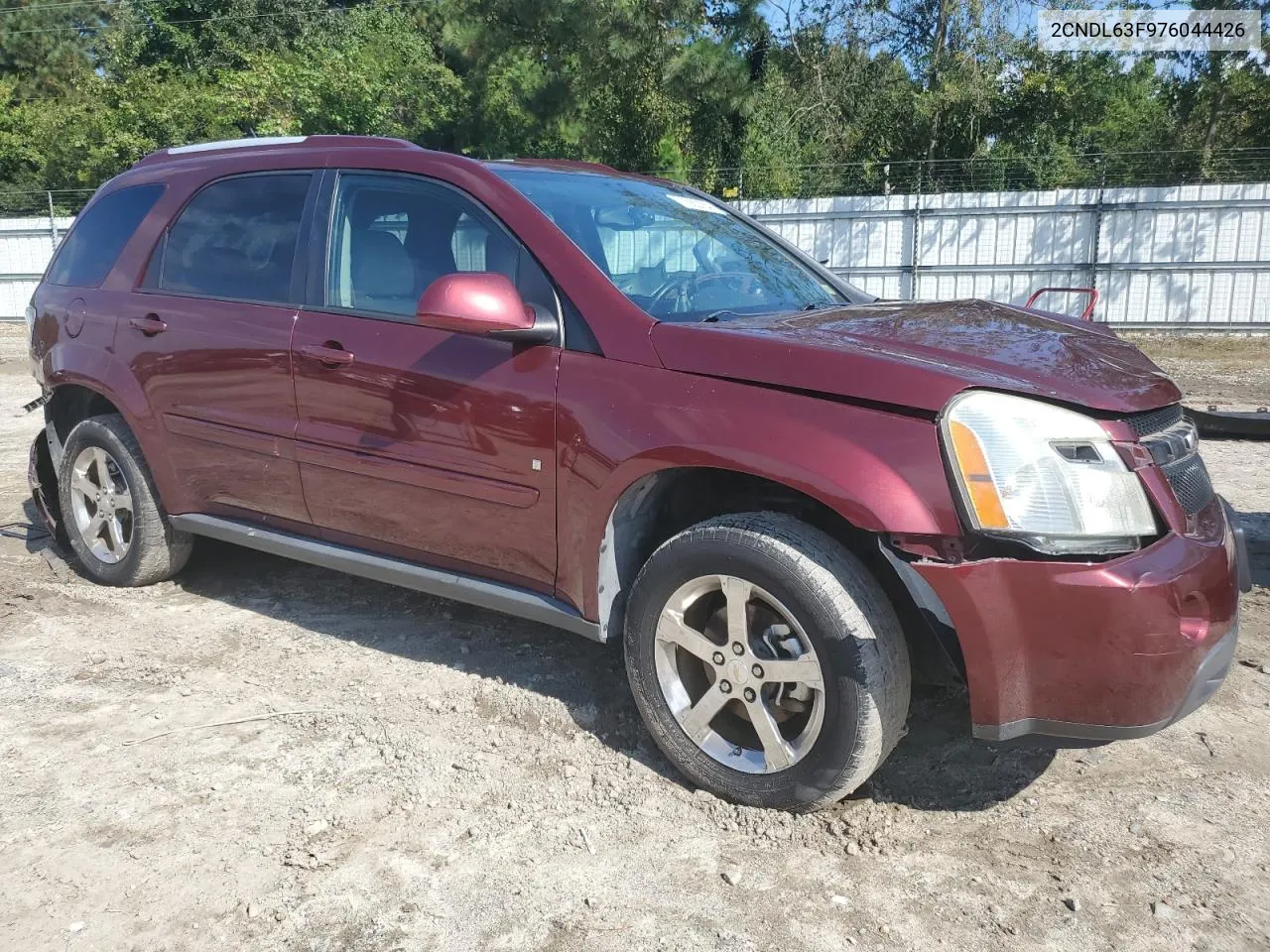 2007 Chevrolet Equinox Lt VIN: 2CNDL63F976044426 Lot: 71882164