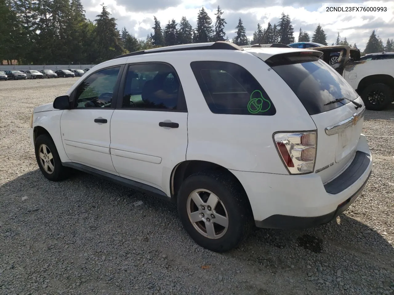 2007 Chevrolet Equinox Ls VIN: 2CNDL23FX76000993 Lot: 72187324