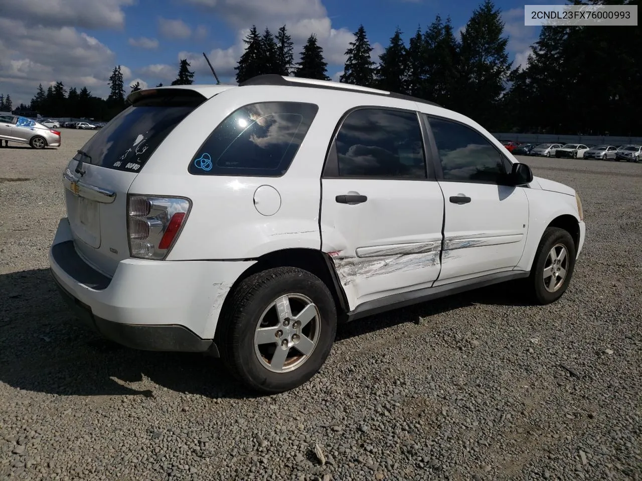 2007 Chevrolet Equinox Ls VIN: 2CNDL23FX76000993 Lot: 72187324