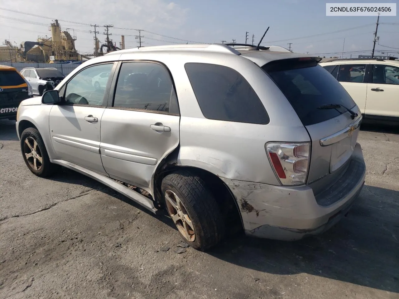 2007 Chevrolet Equinox Lt VIN: 2CNDL63F676024506 Lot: 72625194