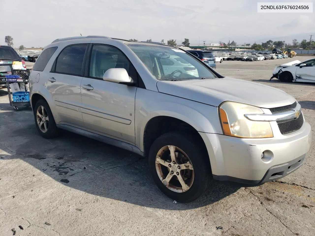 2007 Chevrolet Equinox Lt VIN: 2CNDL63F676024506 Lot: 72625194