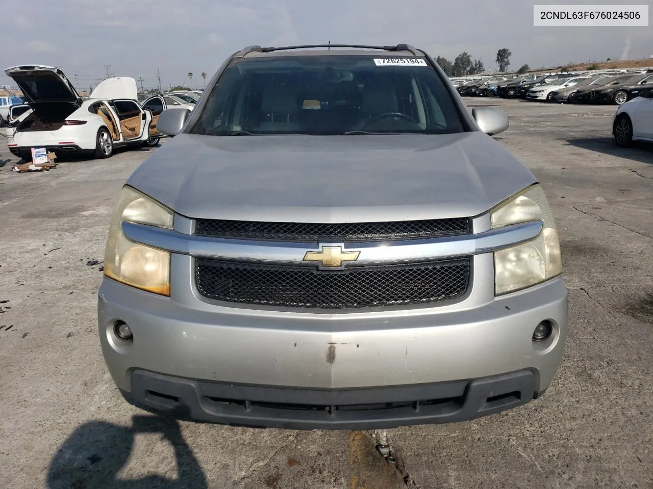 2007 Chevrolet Equinox Lt VIN: 2CNDL63F676024506 Lot: 72625194