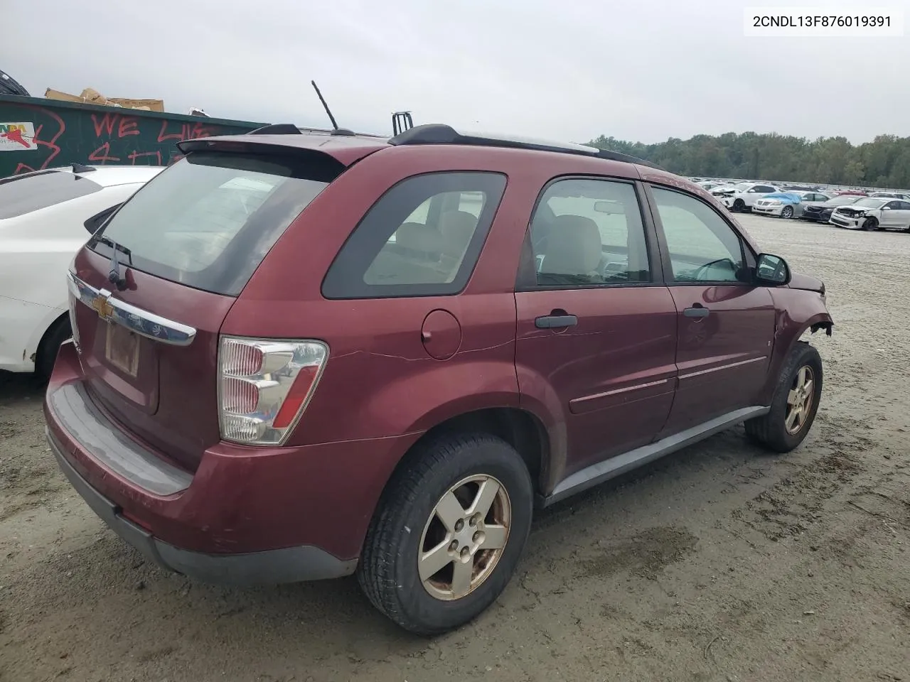 2007 Chevrolet Equinox Ls VIN: 2CNDL13F876019391 Lot: 73007214