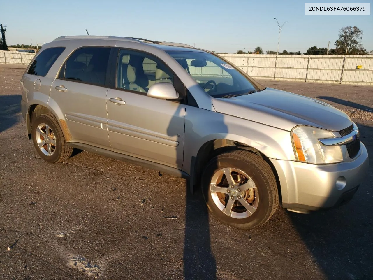 2007 Chevrolet Equinox Lt VIN: 2CNDL63F476066379 Lot: 74721884