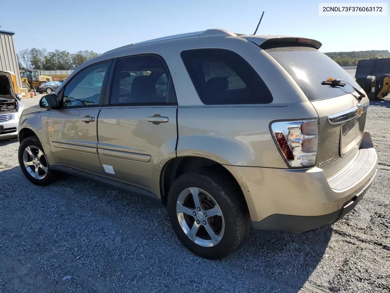 2007 Chevrolet Equinox Lt VIN: 2CNDL73F376063172 Lot: 75391904